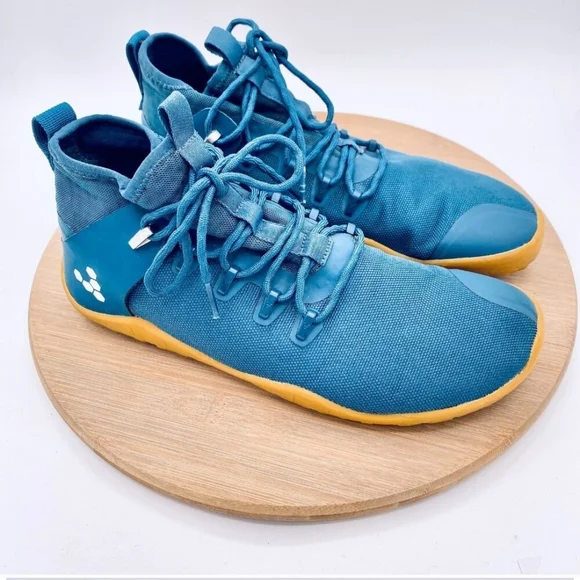 Vivo Barefoot Blue Hi Top Minimalist Sneakers - Picture 3 of 11